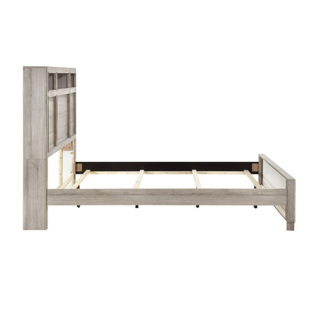 Everett Gray Queen Bed from Homelegance - Luna Furniture