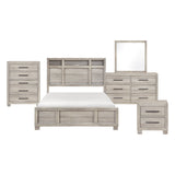 Everett Gray 5pc Set (QB+NS+DR+MR+CH) from Homelegance - Luna Furniture