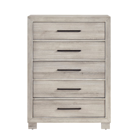 Everett Gray 5pc Set (QB+NS+DR+MR+CH) from Homelegance - Luna Furniture