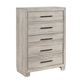 Everett Gray 5pc Set (QB+NS+DR+MR+CH) from Homelegance - Luna Furniture