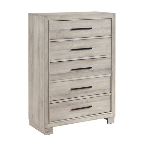 Everett Gray 5pc Set (QB+NS+DR+MR+CH) from Homelegance - Luna Furniture