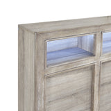 Everett Gray King Panel Bed from Homelegance - Luna Furniture