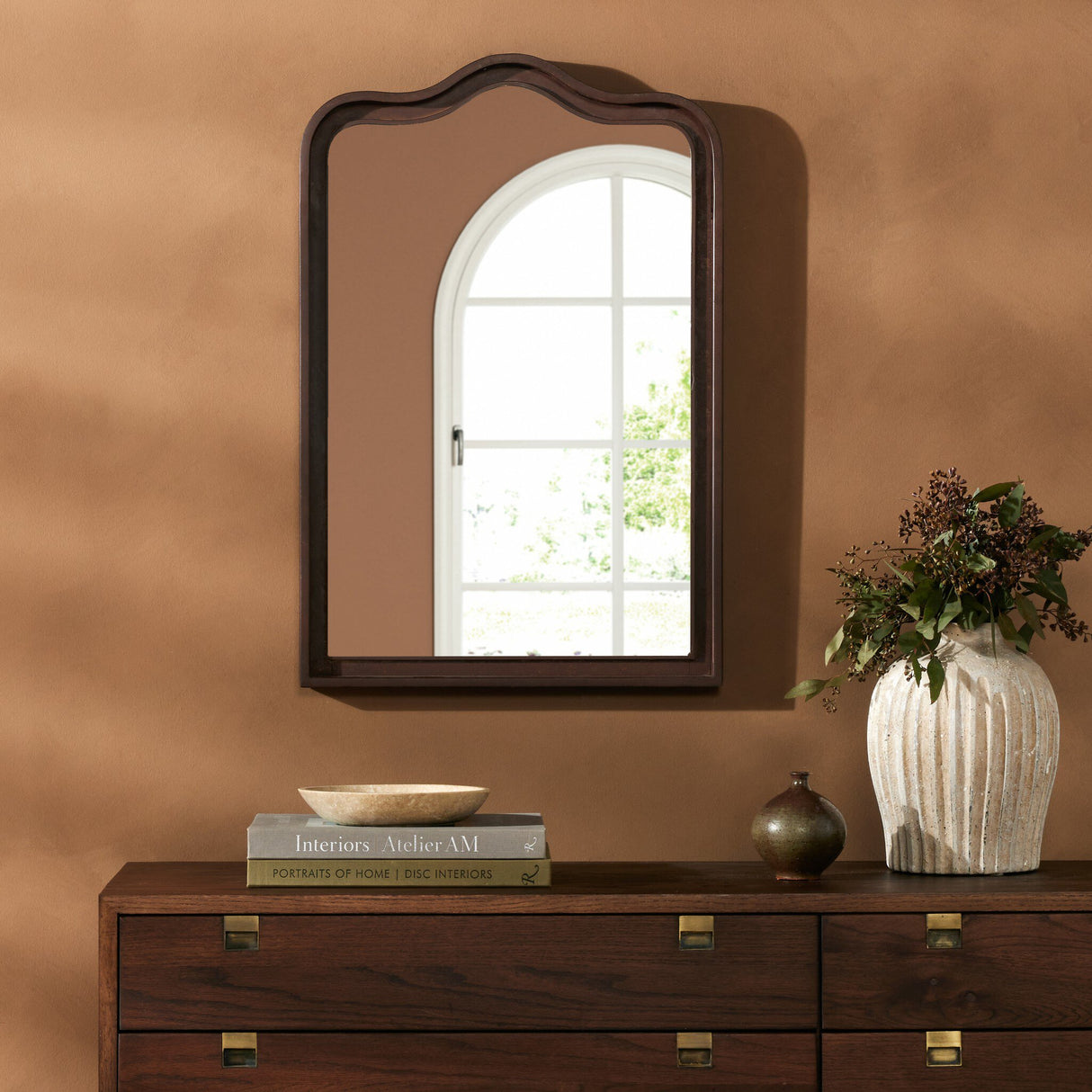 Effie Mirror in Rustic Iron from Four Hands - Luna Furniture