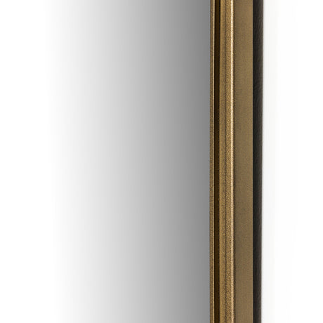 Effie Mirror in Raw Antique Brass Iron from Four Hands - Luna Furniture