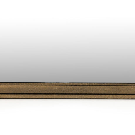 Effie Mirror in Raw Antique Brass Iron from Four Hands - Luna Furniture