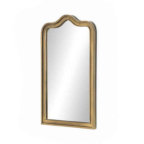 Effie Mirror in Raw Antique Brass Iron from Four Hands - Luna Furniture