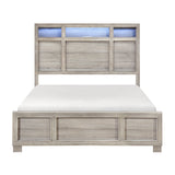 Everett Gray Eastern King Bed from Homelegance - Luna Furniture