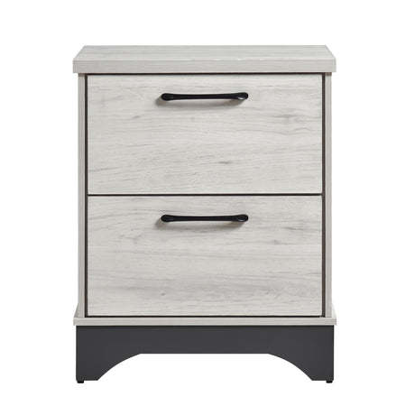 Westport White Oak/Gray 4pc Set (QB+NS+DR+MR) from Homelegance - Luna Furniture