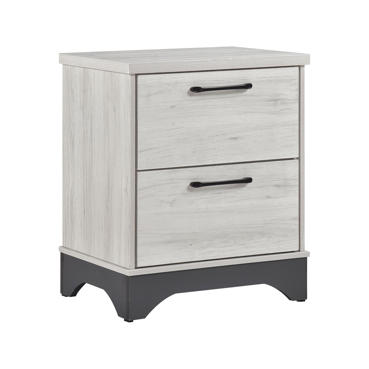 Westport White Oak/Gray 4pc Set (QB+NS+DR+MR) from Homelegance - Luna Furniture