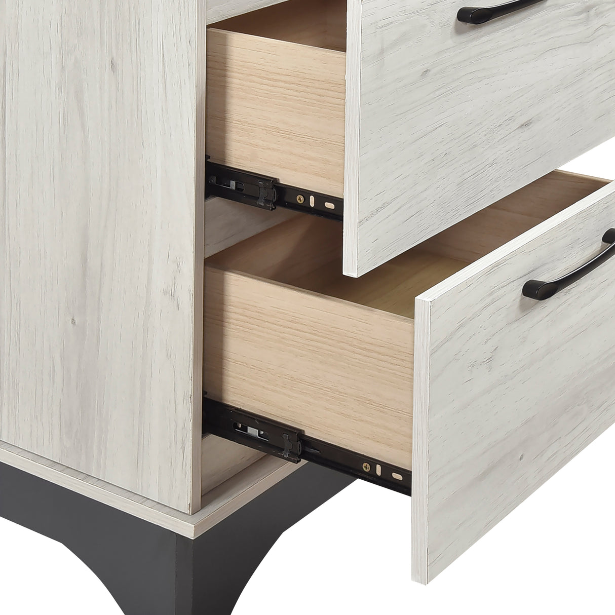 Westport White Oak/Gray 4pc Set (QB+NS+DR+MR) from Homelegance - Luna Furniture