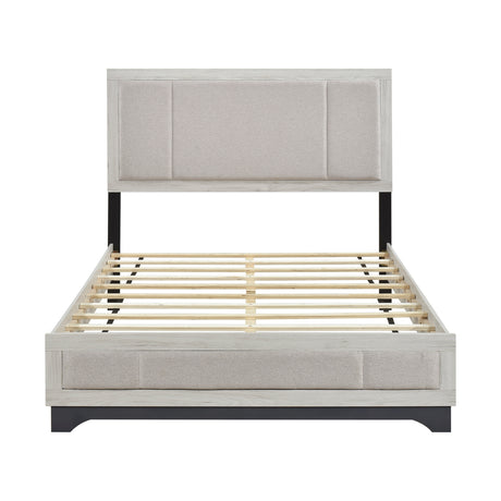 Westport White Oak/Gray 4pc Set (QB+NS+DR+MR) from Homelegance - Luna Furniture