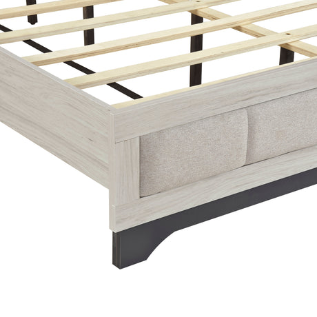 Westport White Oak/Gray 4pc Set (QB+NS+DR+MR) from Homelegance - Luna Furniture