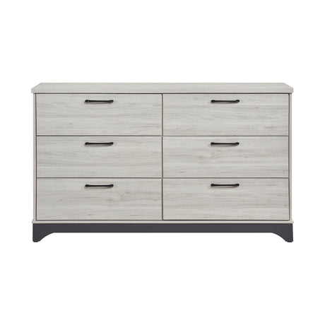 Westport White Oak/Gray 5pc Set (QB+NS+DR+MR+CH) from Homelegance - Luna Furniture