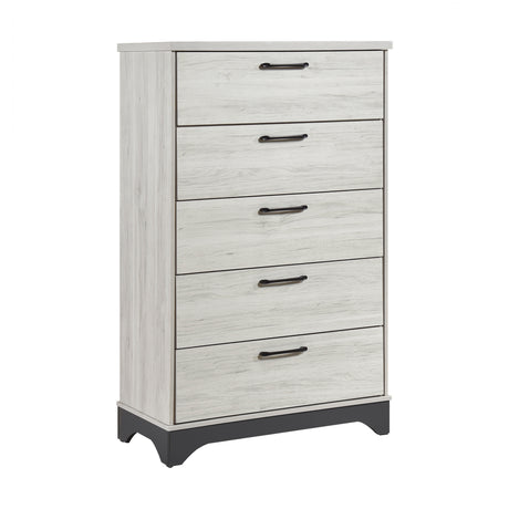 Westport White Oak/Gray 5pc Set (QB+NS+DR+MR+CH) from Homelegance - Luna Furniture