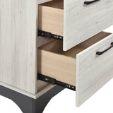 Westport White Oak/Gray Nightstand from Homelegance - Luna Furniture