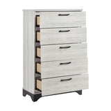 Westport White Oak/Gray Full Platform Bed from Homelegance - Luna Furniture