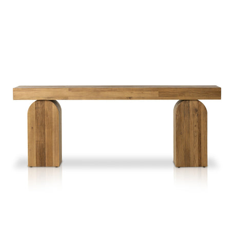 Keane Console Table in Reclaimed Natural Elm from Four Hands - Luna Furniture