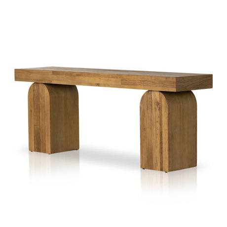 Keane Console Table in Reclaimed Natural Elm from Four Hands - Luna Furniture