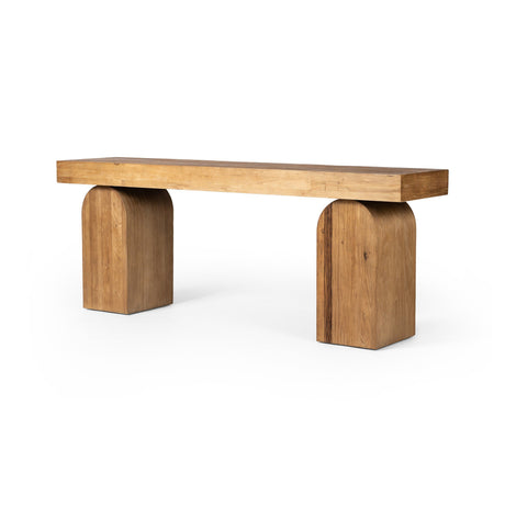 Keane Console Table in Reclaimed Natural Elm from Four Hands - Luna Furniture