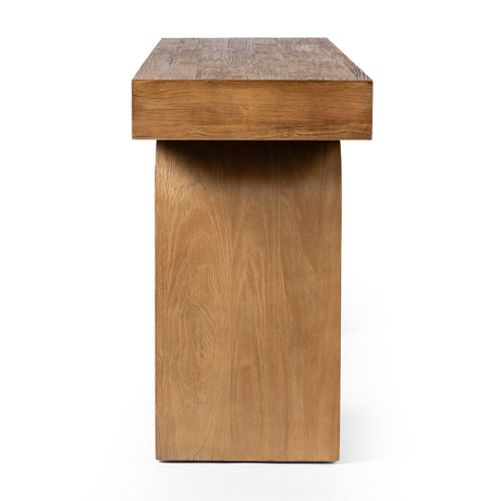 Keane Console Table in Reclaimed Natural Elm from Four Hands - Luna Furniture