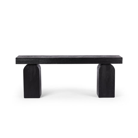 Keane Console Table in Reclaimed Black Elm from Four Hands - Luna Furniture