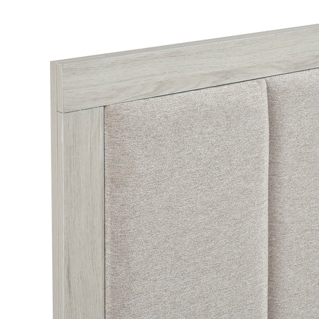 Westport White Oak/Gray Eastern King Platform Bed from Homelegance - Luna Furniture