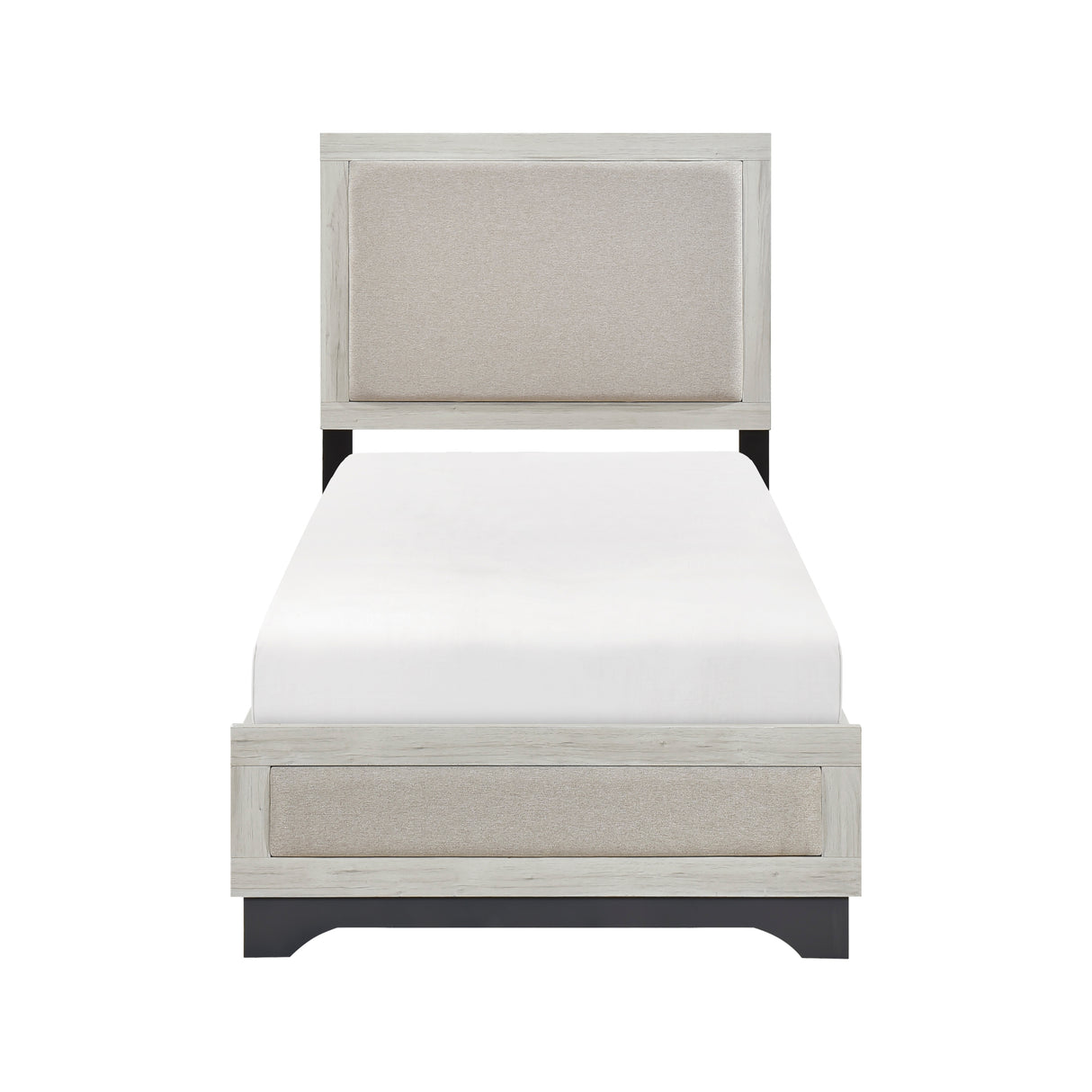 Westport White Oak/Gray Twin Platform Bed from Homelegance - Luna Furniture