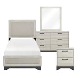 Westport White Oak/Gray 4pc Set (TB+NS+DR+MR) from Homelegance - Luna Furniture