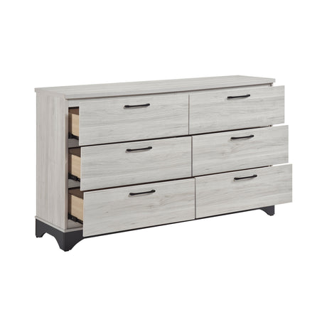 Westport White Oak/Gray 4pc Set (TB+NS+DR+MR) from Homelegance - Luna Furniture