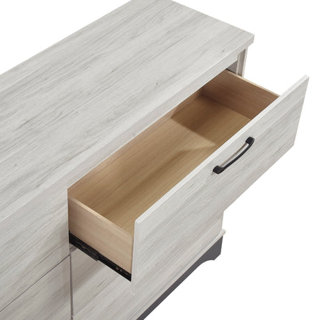 Westport White Oak/Gray 4pc Set (TB+NS+DR+MR) from Homelegance - Luna Furniture