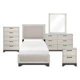 Westport White Oak/Gray 5pc Set (TB+NS+DR+MR+CH) from Homelegance - Luna Furniture
