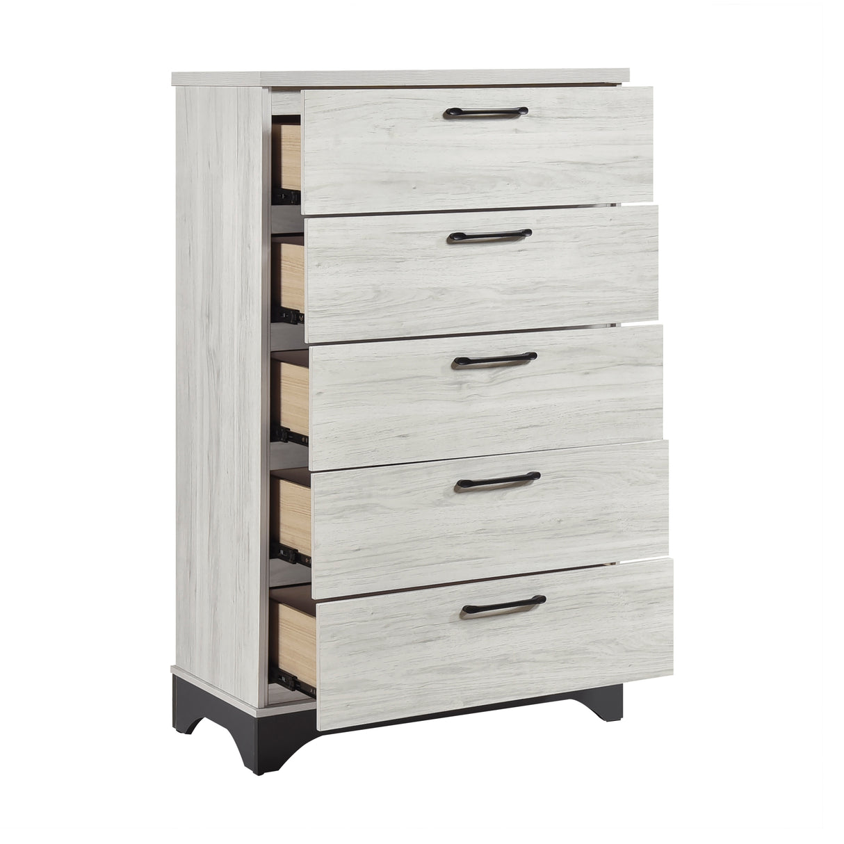 Westport White Oak/Gray 5pc Set (TB+NS+DR+MR+CH) from Homelegance - Luna Furniture