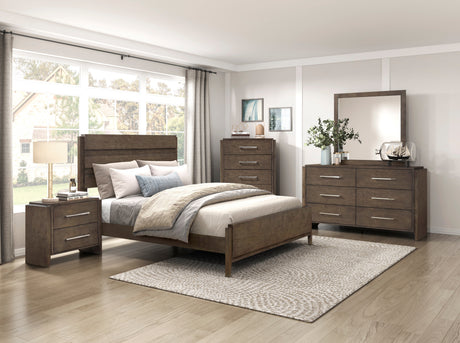 Emmett Dark Walnut Queen Bed from Homelegance - Luna Furniture