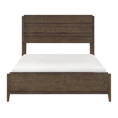 Emmett Dark Walnut 4pc Set (QB+NS+DR+MR) from Homelegance - Luna Furniture