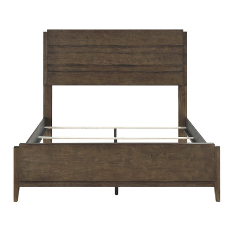 Emmett Dark Walnut 4pc Set (QB+NS+DR+MR) from Homelegance - Luna Furniture