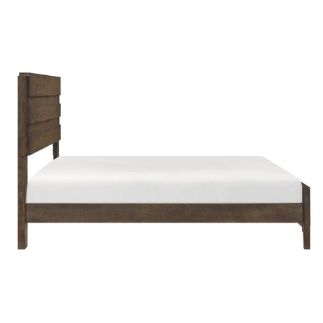 Emmett Dark Walnut 4pc Set (QB+NS+DR+MR) from Homelegance - Luna Furniture