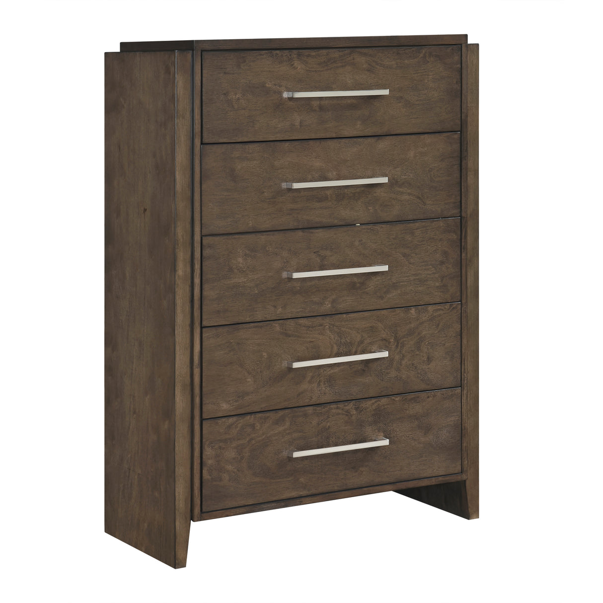 Emmett Dark Walnut 5pc Set (QB+NS+DR+MR+CH) from Homelegance - Luna Furniture