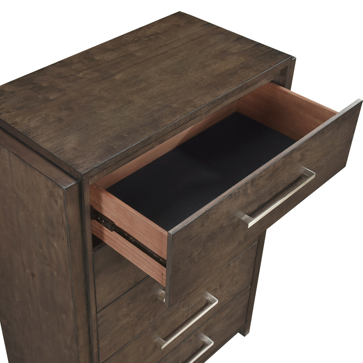 Emmett Dark Walnut 5pc Set (QB+NS+DR+MR+CH) from Homelegance - Luna Furniture