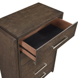 Emmett Dark Walnut 5pc Set (QB+NS+DR+MR+CH) from Homelegance - Luna Furniture