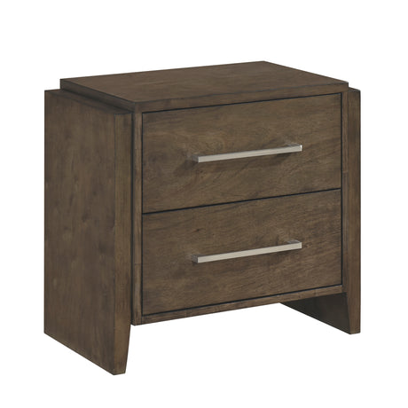 Emmett Dark Walnut Nightstand from Homelegance - Luna Furniture