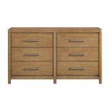 Charlotte Light Brown 5pc Set (QB+NS+DR+MR+CH) from Homelegance - Luna Furniture