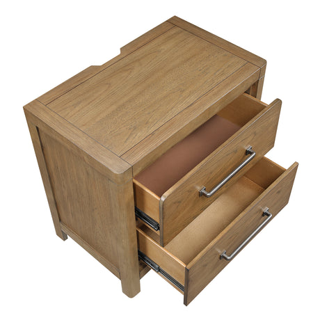 Charlotte Light Brown Queen Storage Platform Bed from Homelegance - Luna Furniture