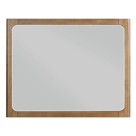 Charlotte Light Brown Mirror (Mirror Only) from Homelegance - Luna Furniture