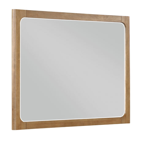 Charlotte Light Brown Mirror (Mirror Only) from Homelegance - Luna Furniture
