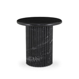 Oranda End Table in Black Marble from Four Hands - Luna Furniture