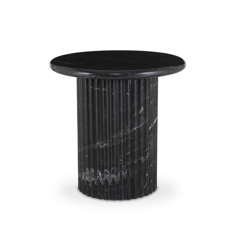 Oranda End Table in Black Marble from Four Hands - Luna Furniture