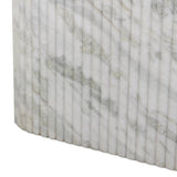 Oranda Console Table in Polished White Marble w/ Sealant from Four Hands - Luna Furniture