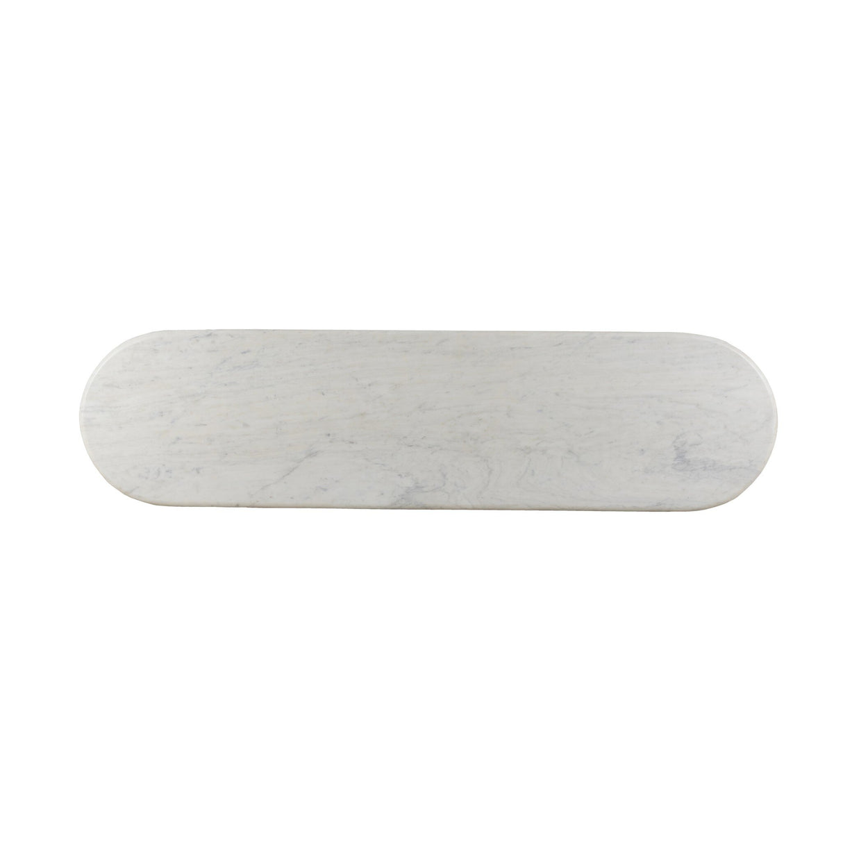 Oranda Console Table in Polished White Marble w/ Sealant from Four Hands - Luna Furniture