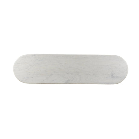 Oranda Console Table in Polished White Marble w/ Sealant from Four Hands - Luna Furniture