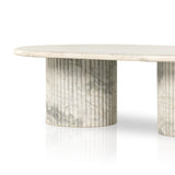 Oranda Coffee Table in Polished White Marble w/ Sealant from Four Hands - Luna Furniture